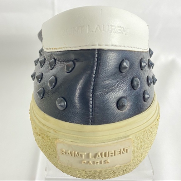 Saint Laurent Napa Studded Skate Shoe, Noir - Picture 11 of 13